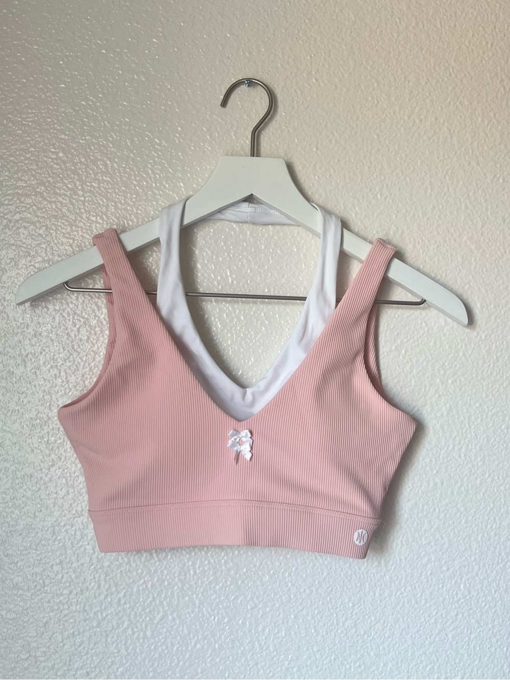 Astoria Activewear Ribbed Seamless Barre Layered Sports Bra